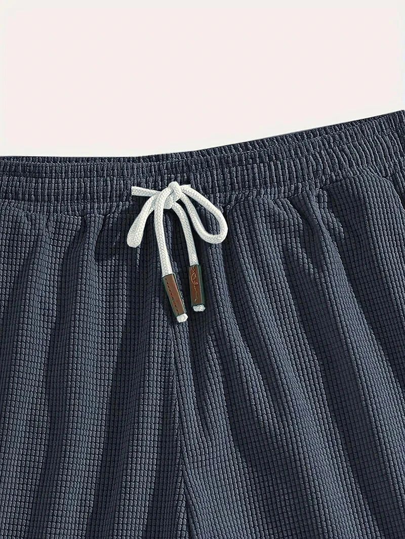 FABRIPPLE Men’s Dark Grey Slim Fit Shorts for Summer - Image 3